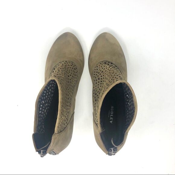 Audley london taupe leather lattice ankle boots 39 - Picture 7 of 16